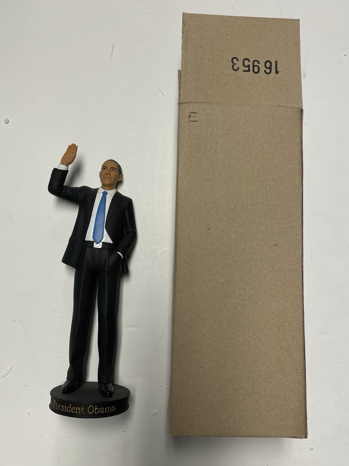 President Obama Figurine Resin W/Factory Box! New! NOW!