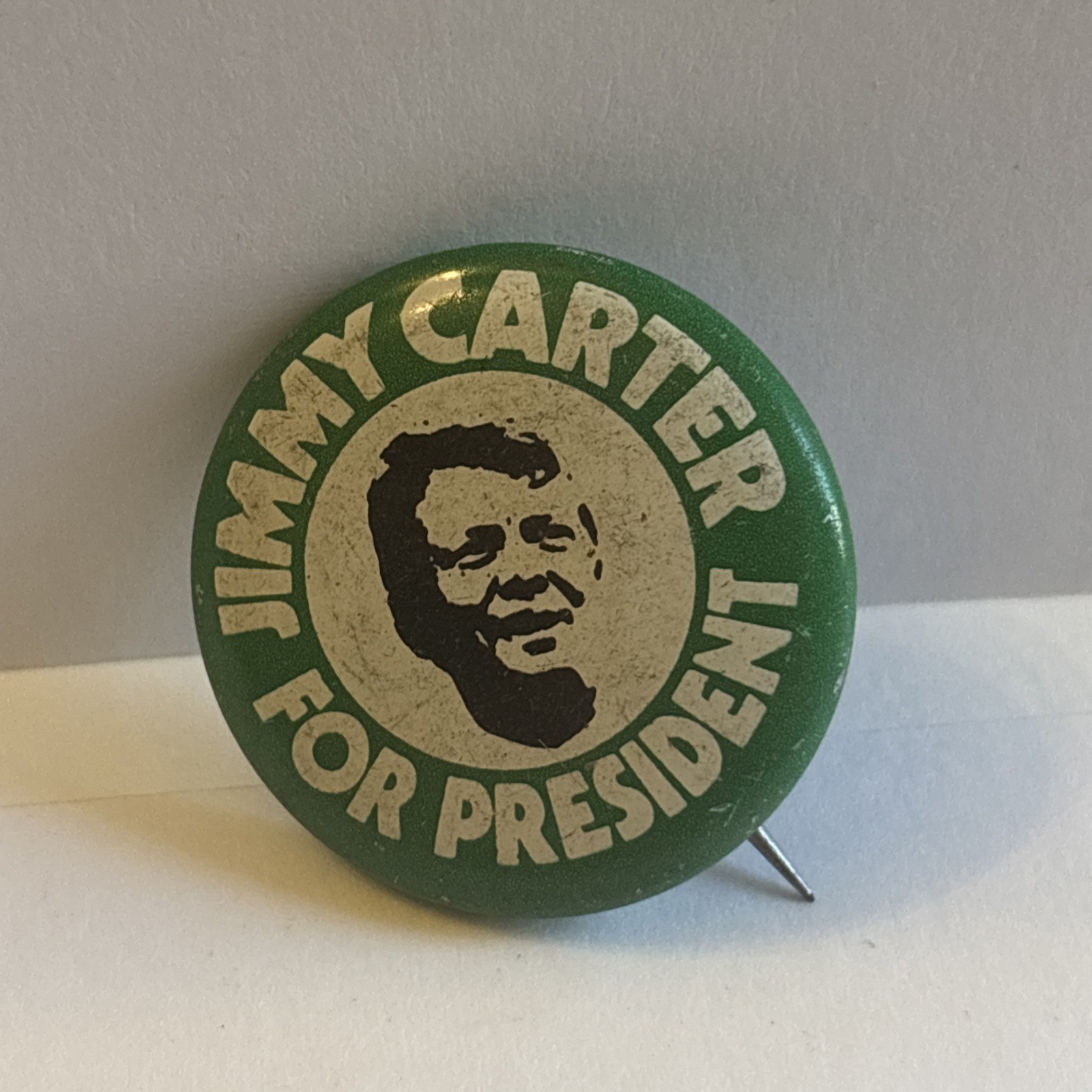 Jimmy Carter For President 1.2″ political campaign pin pinback button 1976