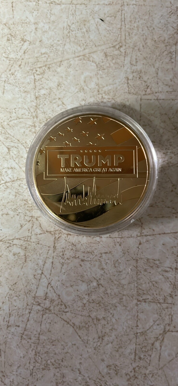 Commemorative Trump Coin Second Term 2025-2029 President Donald Trump Gold-1PC