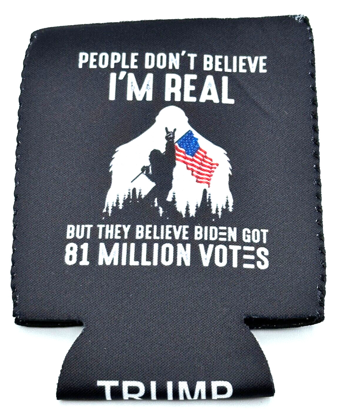 Trump..2024 ..Big Foot…Can Koozie ..MAGA 2024 + 5 Trump Car / Truck Stickers