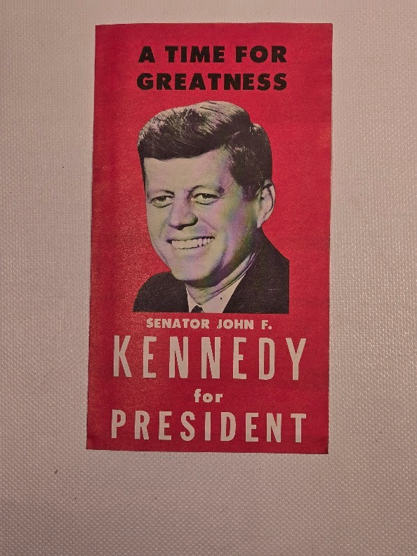 Vintage 1960 Political Presidential Campaign Flier-Kennedy/Johnson