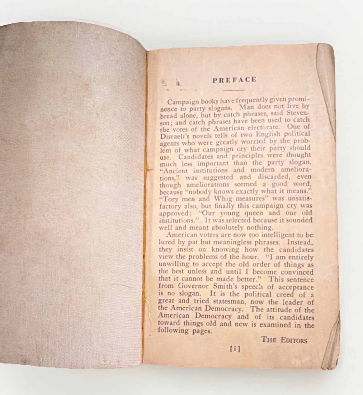 Franklin D. Roosevelt The Campaign Book of the Democratic Party 1928, First Ed.