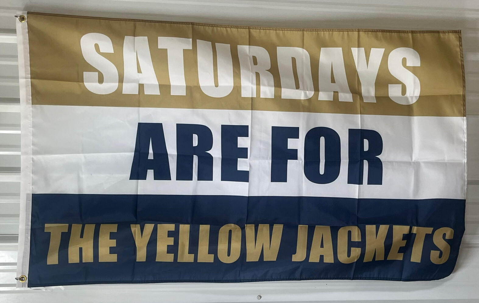 Football Flag FREE SHIPPING Georgia Tech Yellow Jackets NFL NCAA USA Sign 3×5