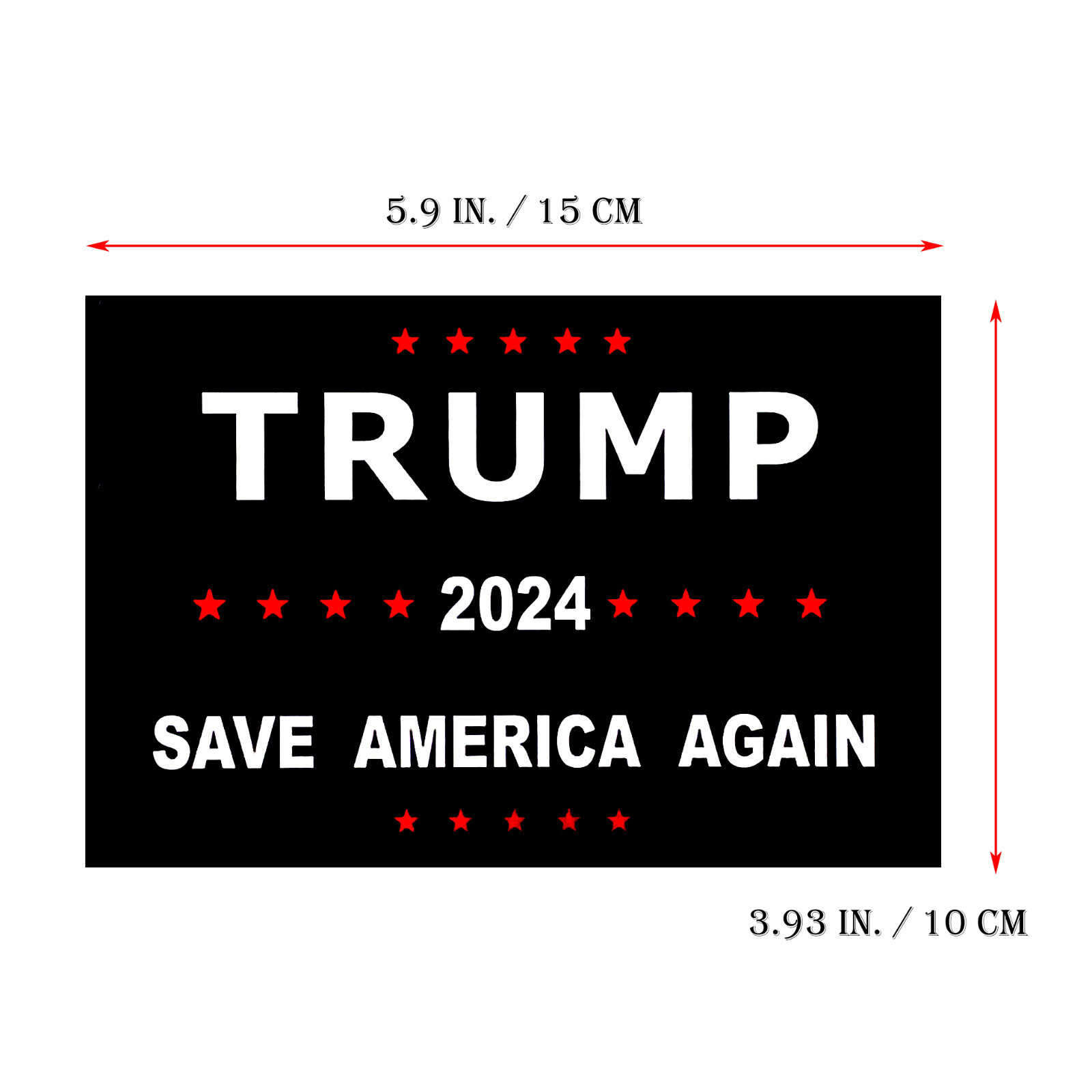 10 Pcs Trump 2024 President Campaign Save America Again Decal Bumper Stickers