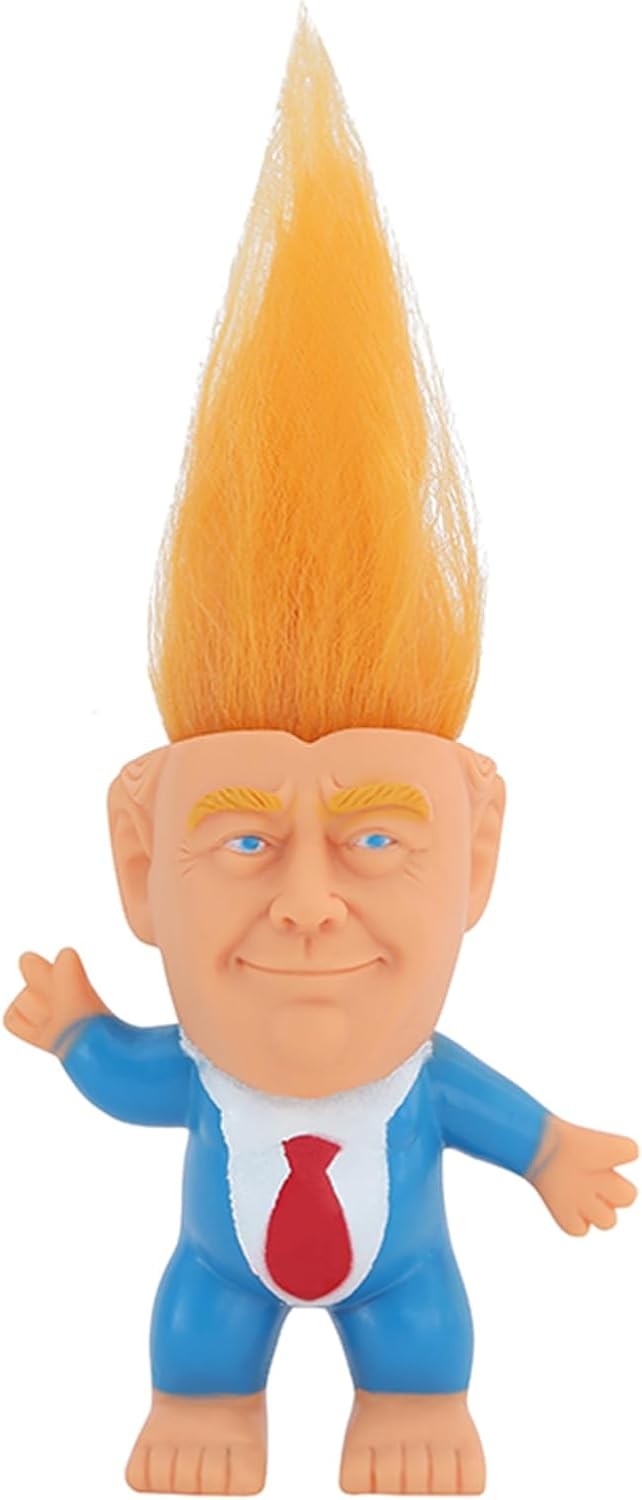 Donald Trump Toys Cute Rubber Troll Doll Toy Trump 2025 Take America Back, Troll