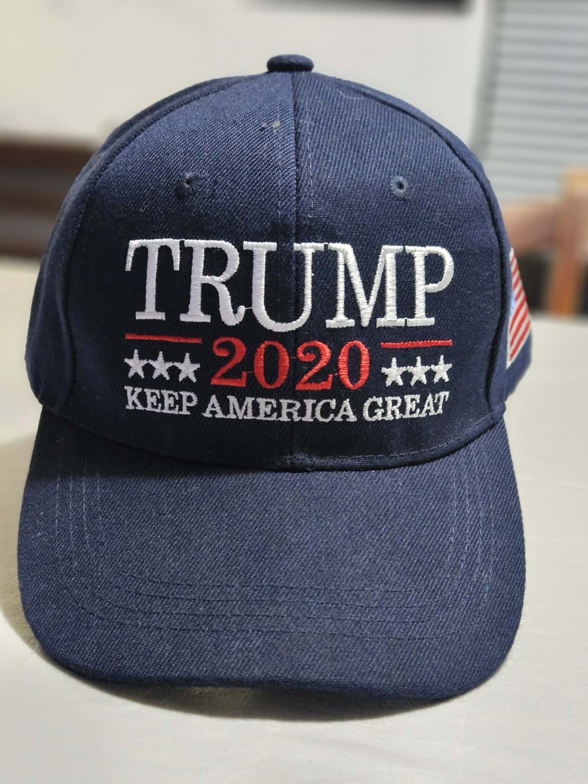 Trump 2020 Keep America Great Hat Navy Adjustable Baseball Cap USA Flag