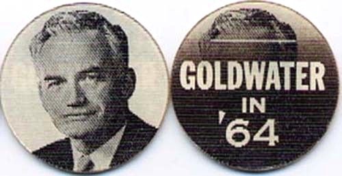 1964 BARRY GOLDWATER FLASHER DISC VARI VUE campaign pin pinback button president
