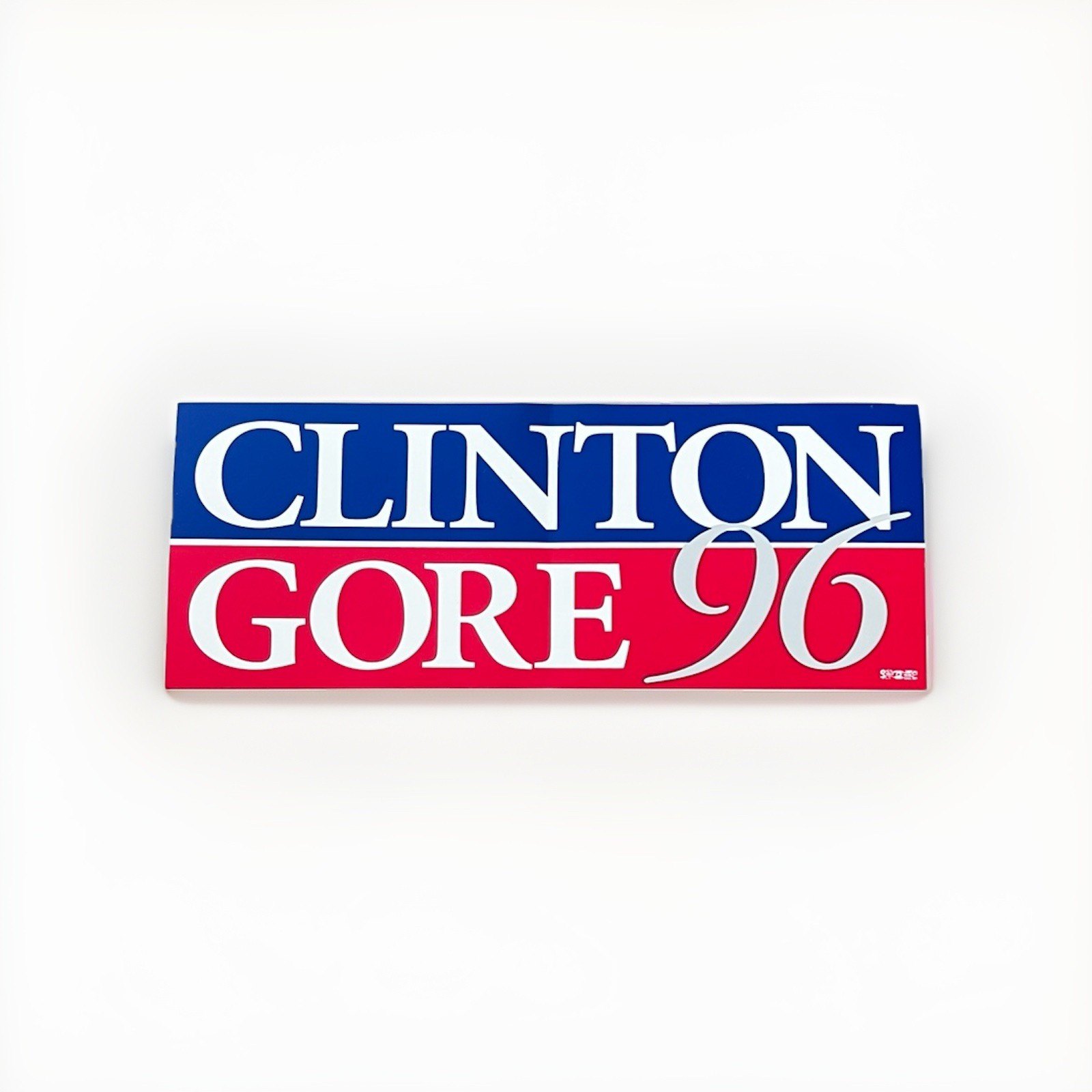 Original, Official Clinton/Gore 1996 Presidential Campaign Bumper Sticker