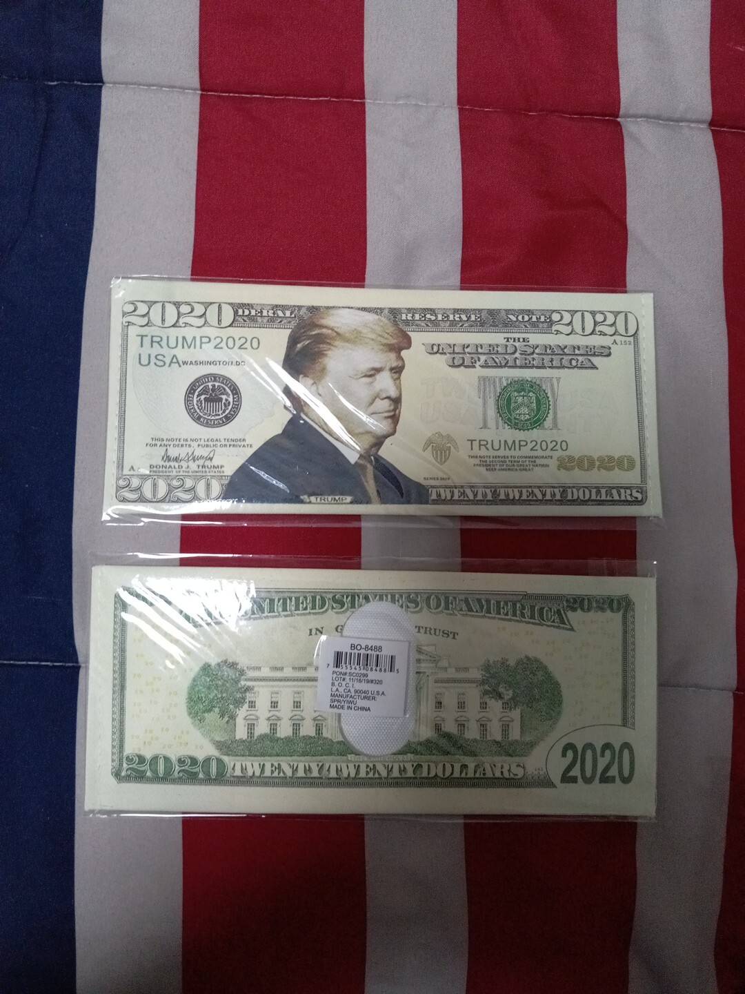 Donald Trump Bill Wallet – Single – Trump 2020 – Vintage Collectible
