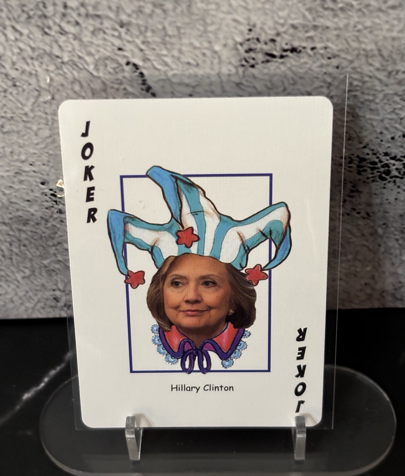 Hillary Clinton Joker HERO Card. MAGA