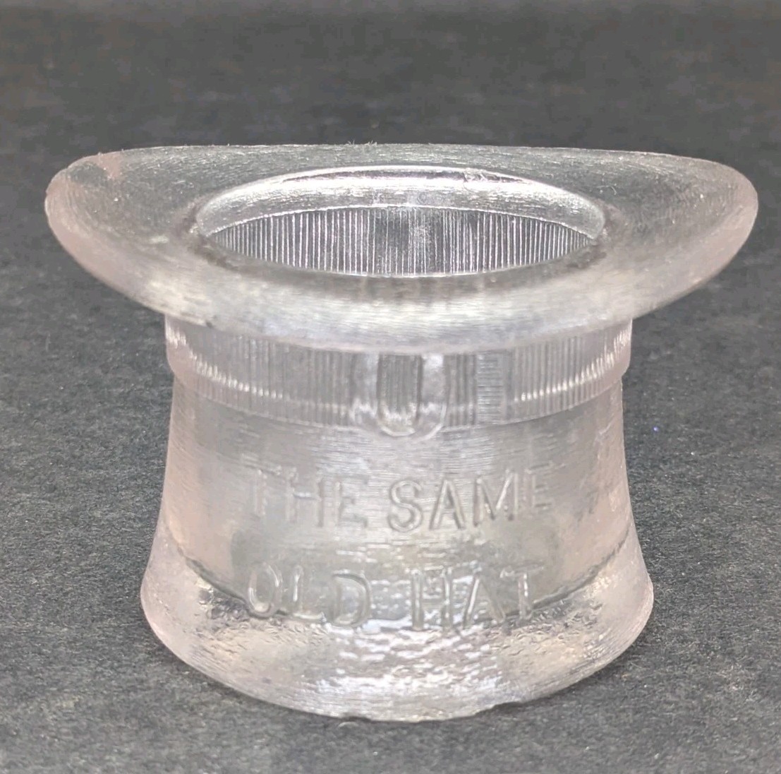 1888 Benjamin Harrison Campaign Toothpick Holder Same Old Hat He’s All Right