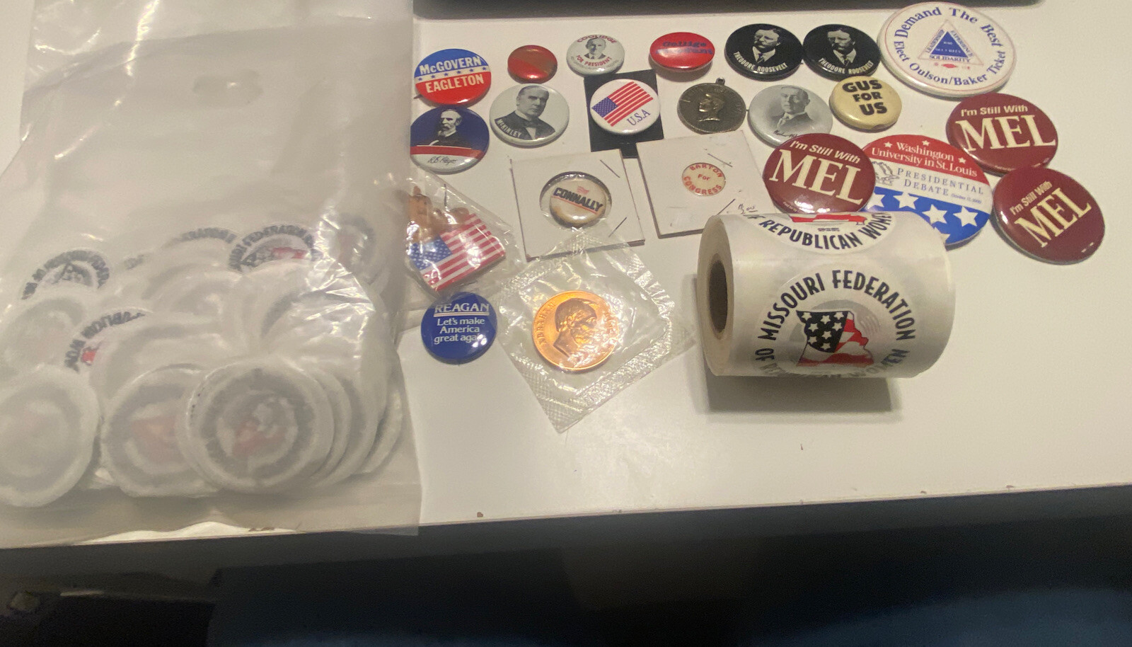 200+ VTG Political Pins Buttons Stickers Missouri Federation Republican Women