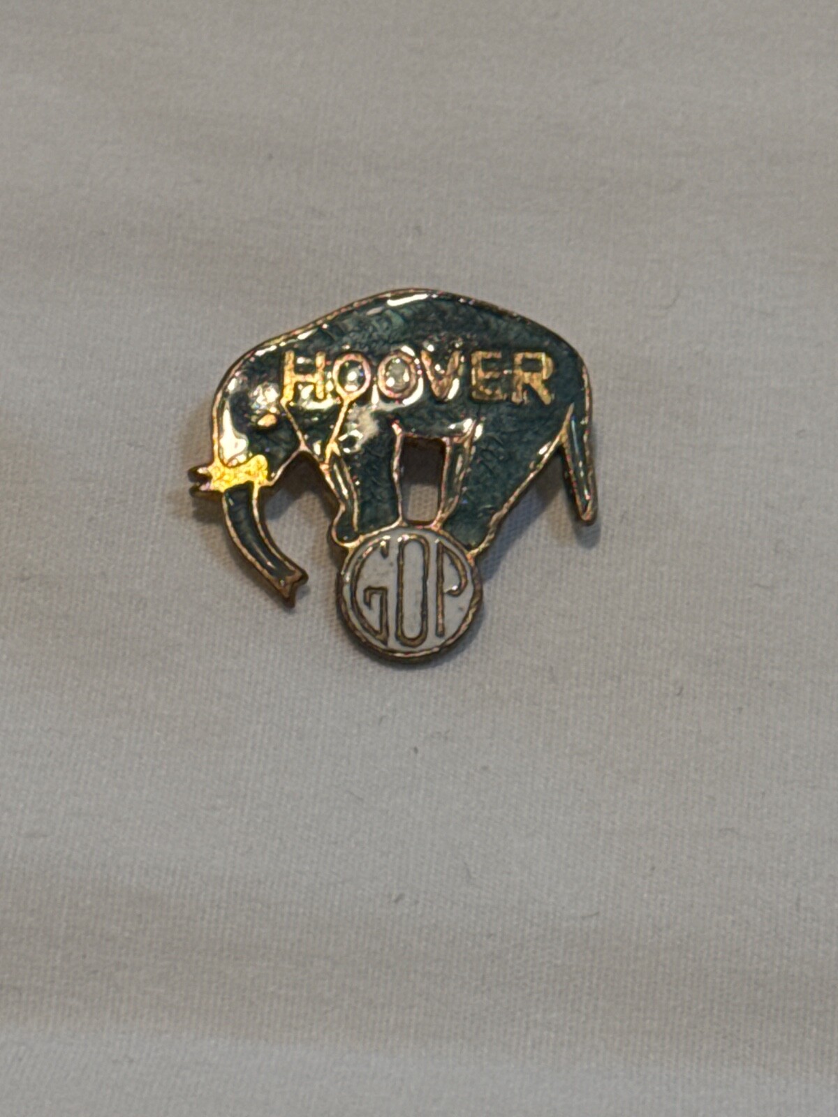 VTG Herbert Hoover GOP Presidential Enameled Pin 1928 ☆