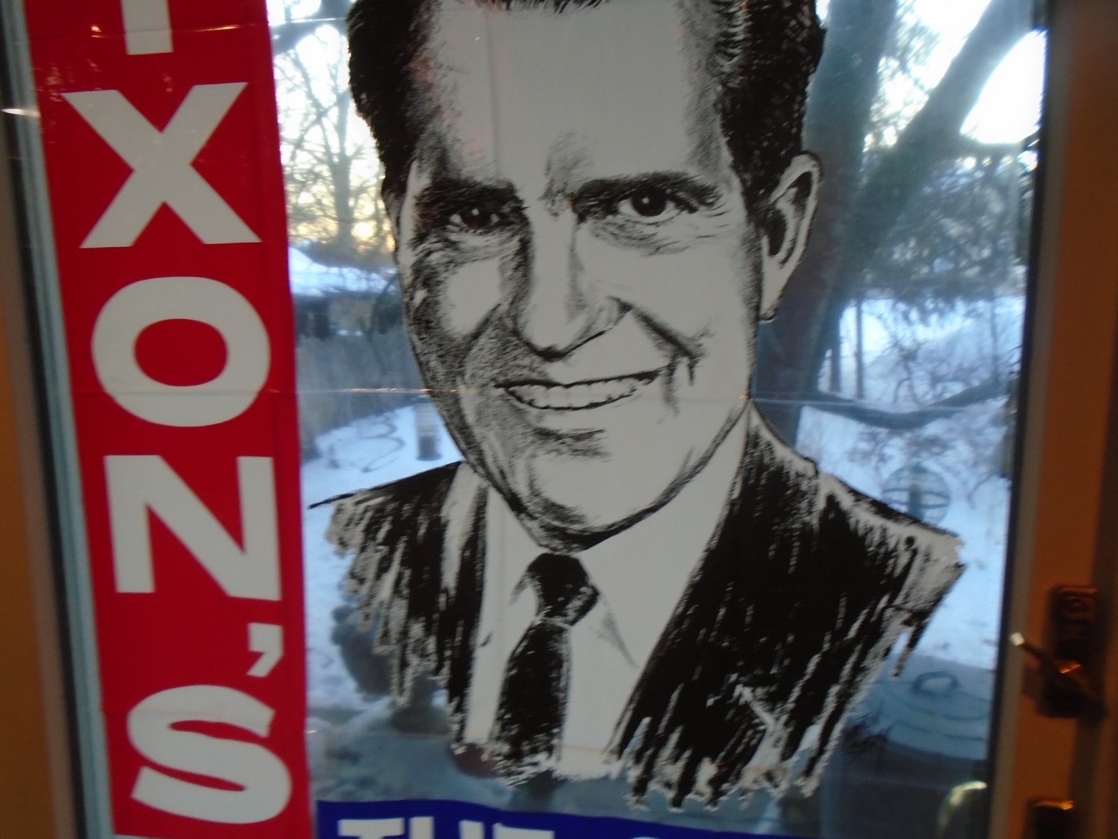 1968 Presidential Campaign Poster Richard Nixon Milton Story Plastic Sheet NOS