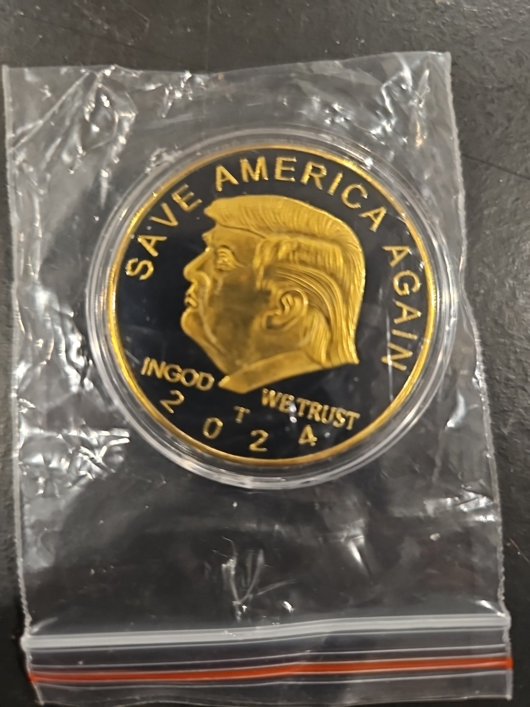 2024 President Donald Trump Commemorative Coin Save America Again Coin Gold