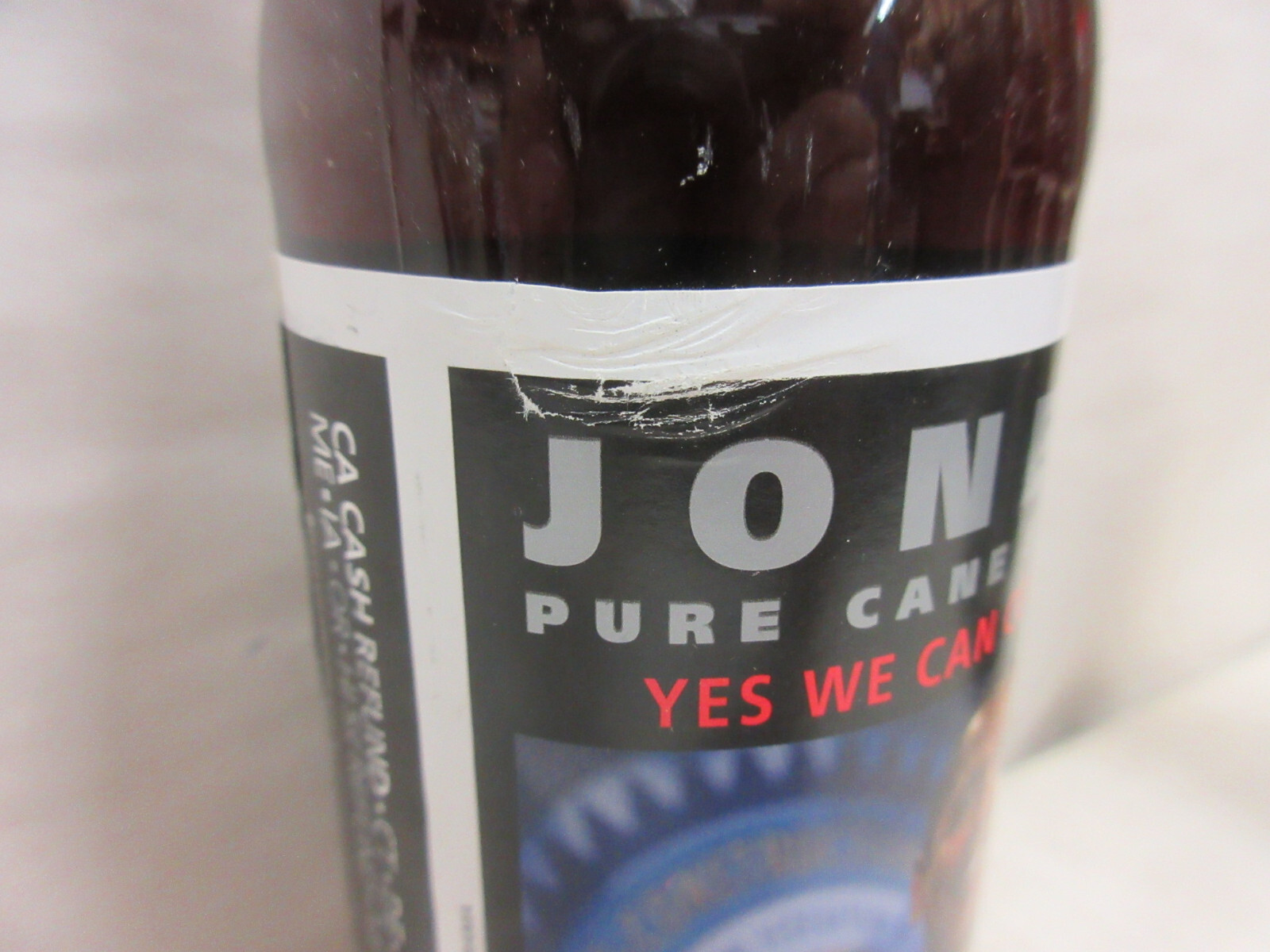 2008 Presidential Campaign Jones Soda Obama Yes We Can Cola 12oz UNOPENED SEALED