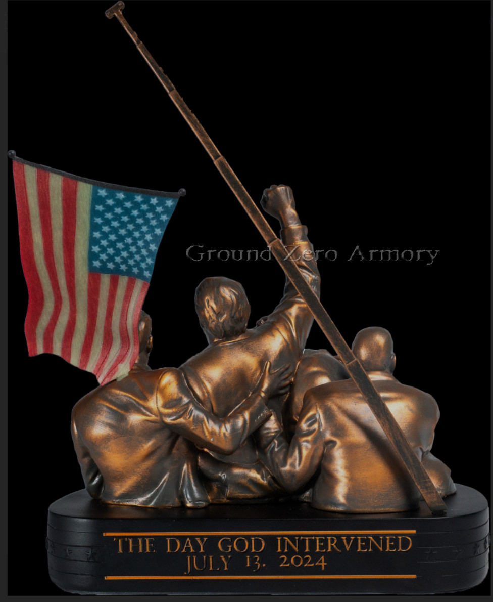 President Donald Trump FIGHT FIGHT FIGHT Mar-A-Largo Statue MAGA Patriot USA #47