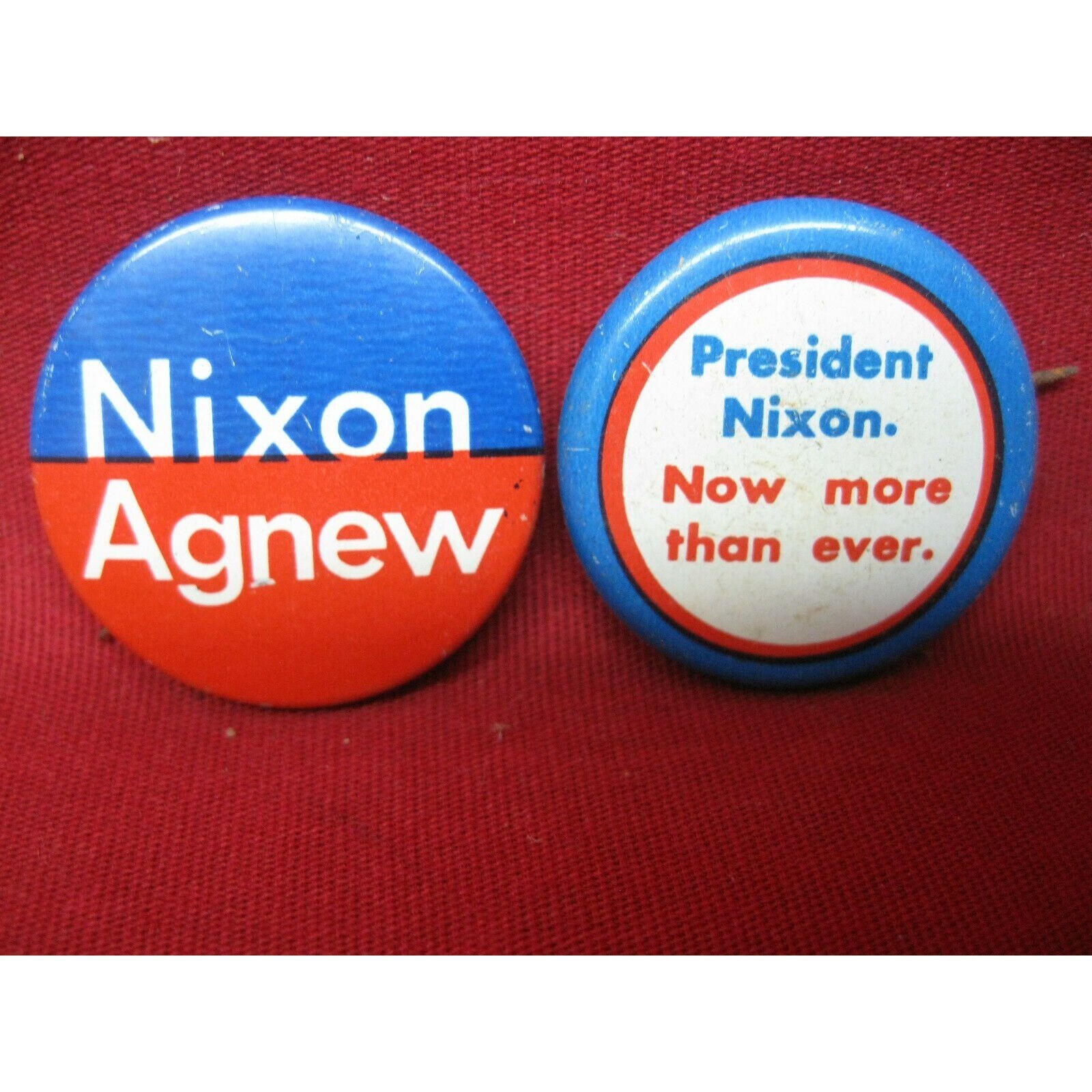 Original Pair Nixon/Agnew Campaign Buttons