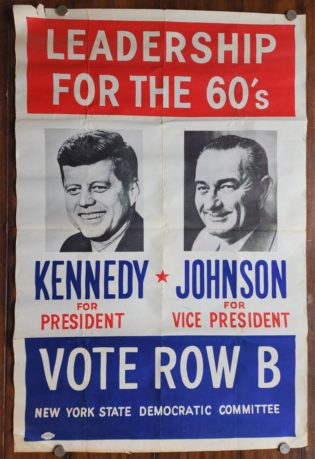 Kennedy/Johnson 1960 Campaign Poster