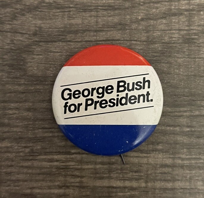 George BUSH for President Pin Presidential Campaign Button Republican