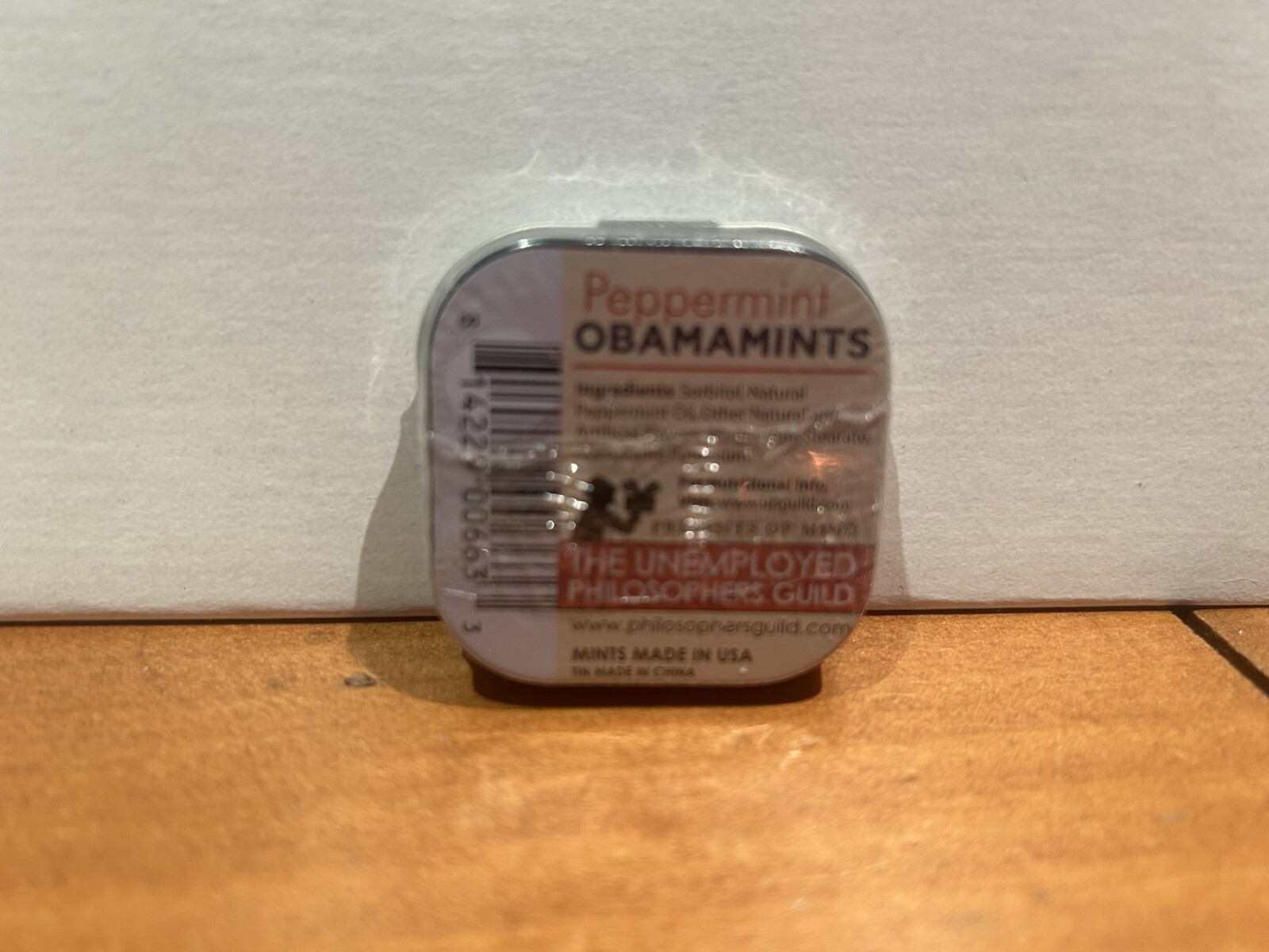 RARE Sealed OBAMA MINTS In Metal Tin Peppermint Flavor. Yes We Can On Front