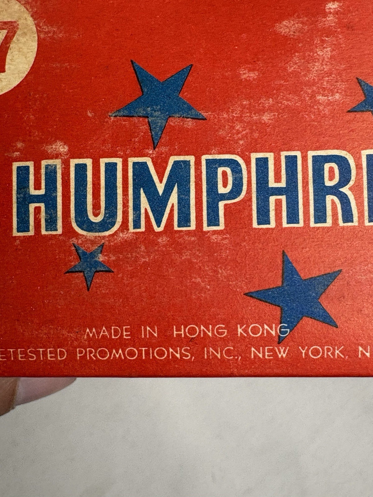 1968 Hubert Humphrey Presidential Campaign Toy Box 24 Figures Sealed NOS Error