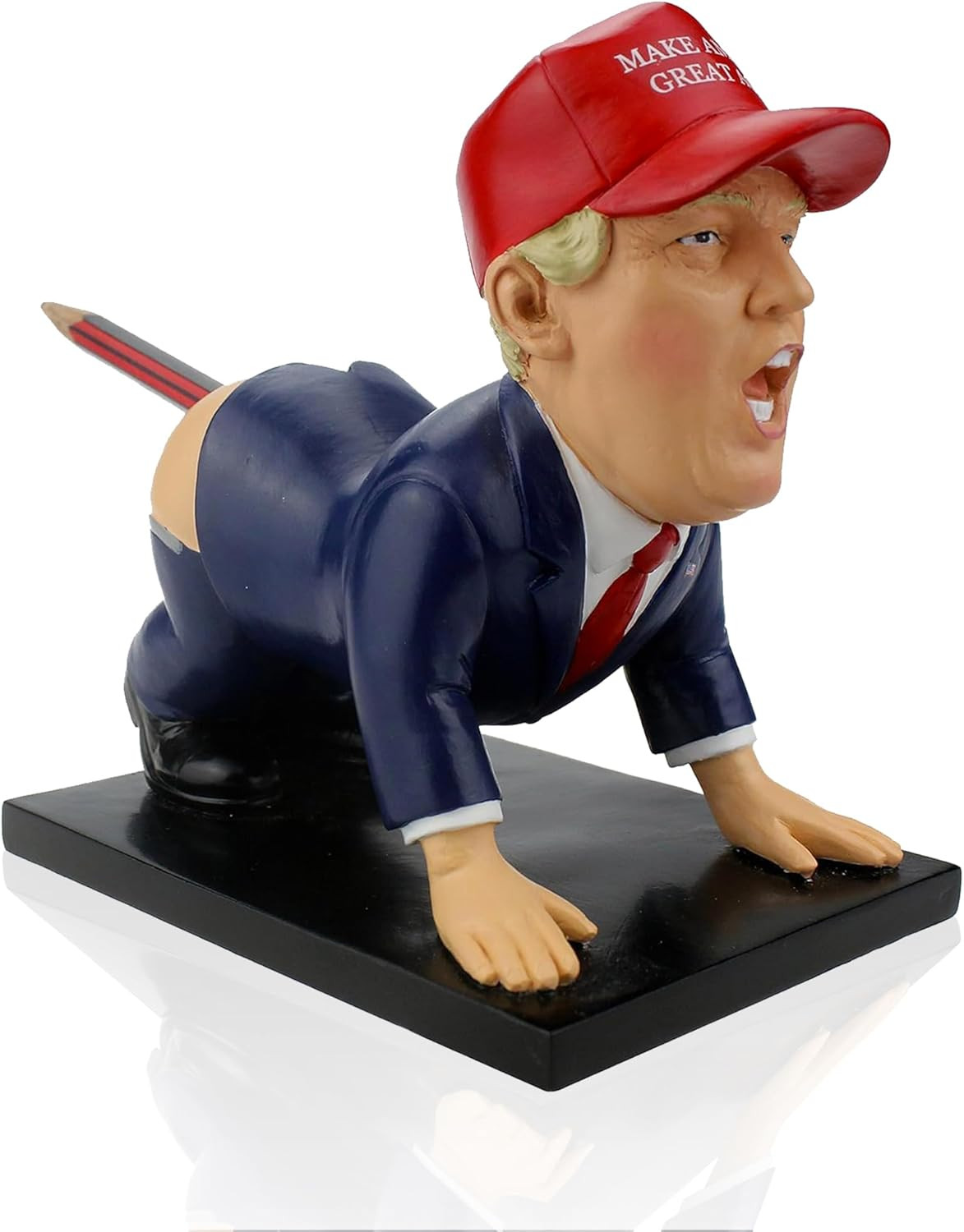 Donald Trump Pen Holder – Donald Trump Merchandise. Funny Gifts for Men, White