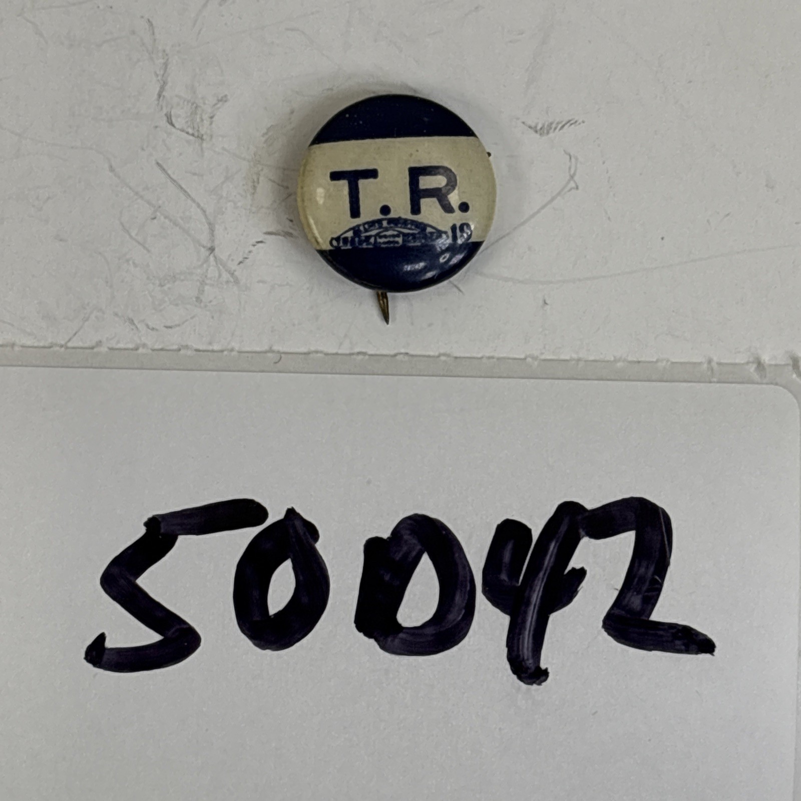 1912 Theodore Roosevelt Button TR Progressive Bull Moose Party Pin-back 50D42