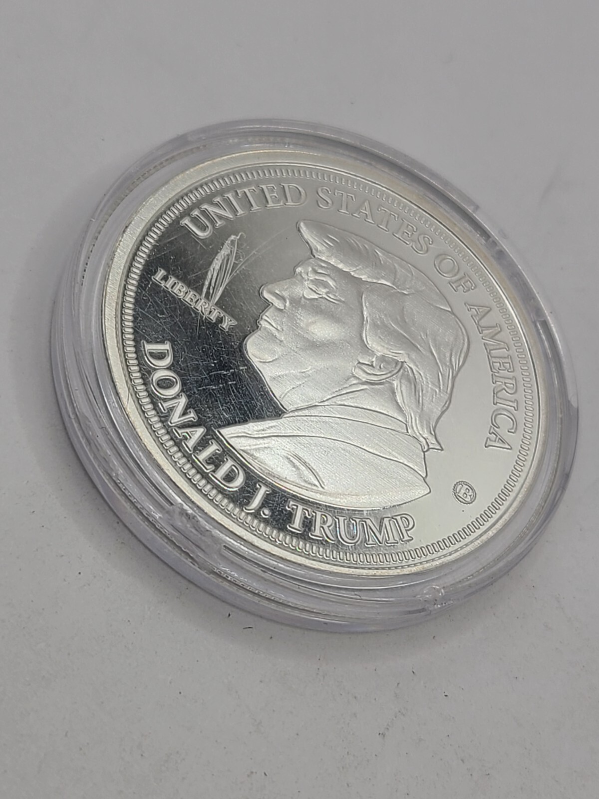 Candidacy Announcement 2024 Trump Silver Plated Coin 1.5″