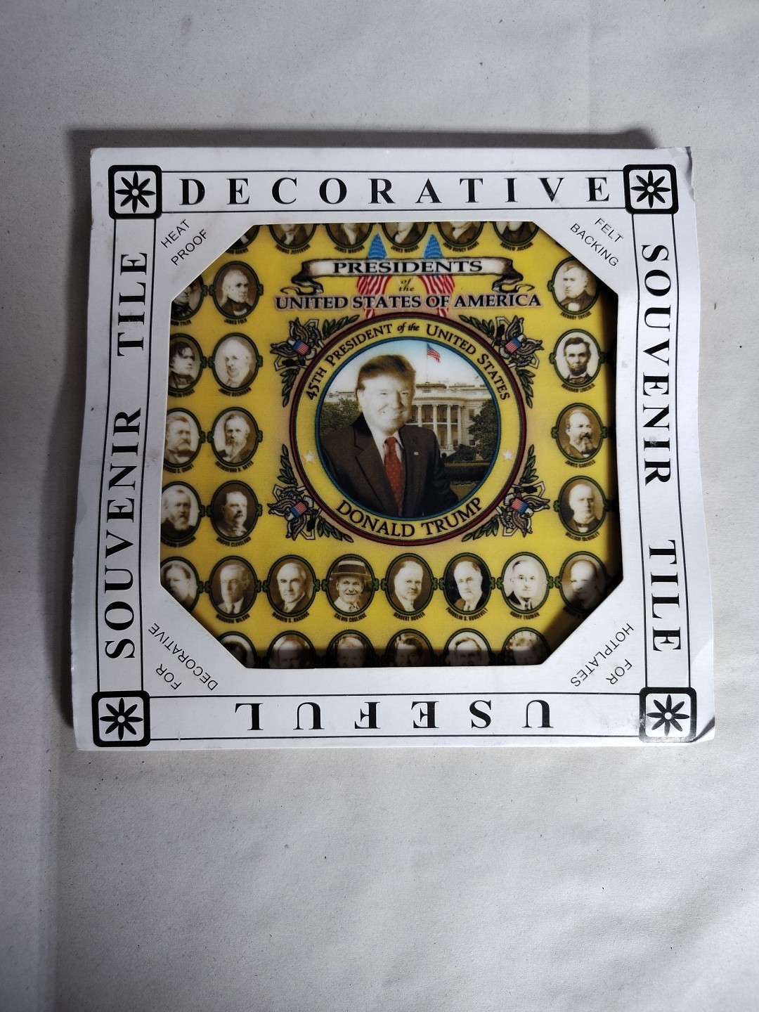 President Donald Trump Hot Surface 6X6 Tile 45