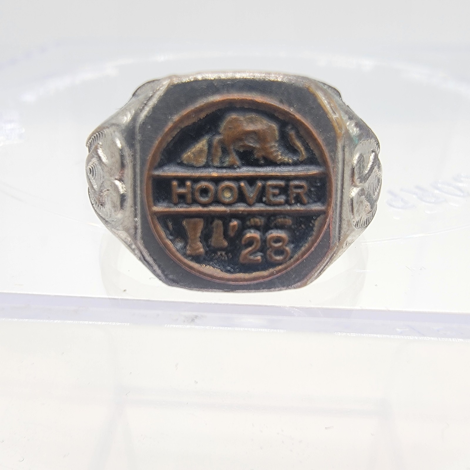 1928 Herbert Hoover For President Political Election Ring Elephant size ~10.5