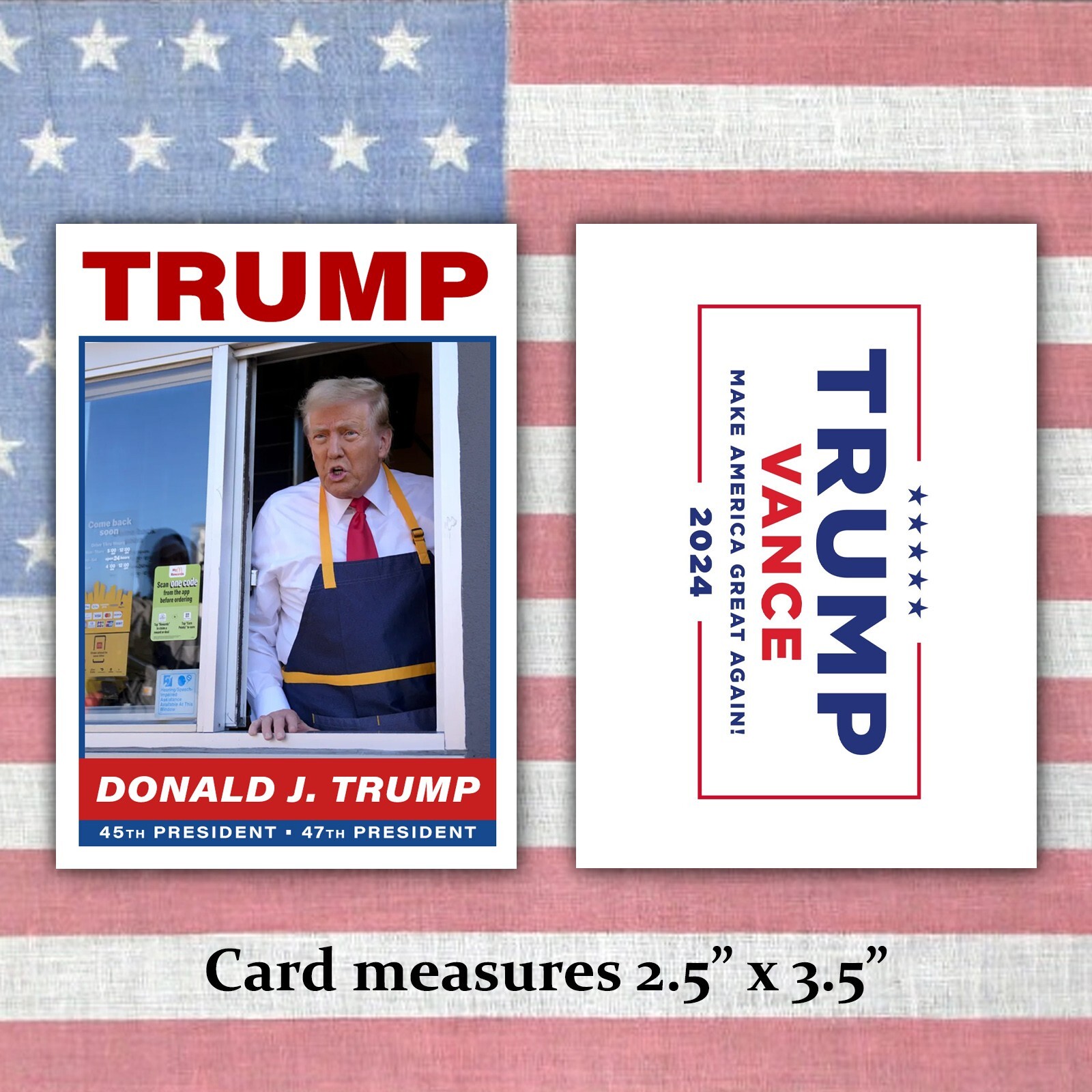 Donald Trump 2024 Election Highlights Presidential Trading Card LOT of 5 Cards
