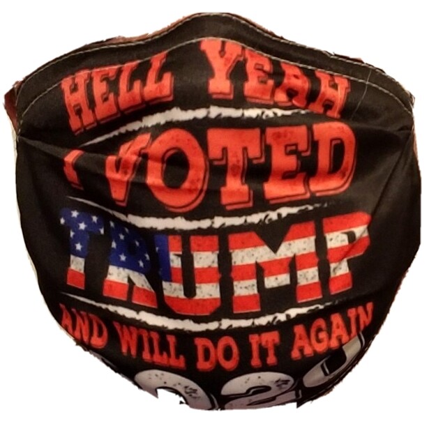 NEW Unisex Donald Trump 2020 Dust Face Shield Covering One Size Adjustable