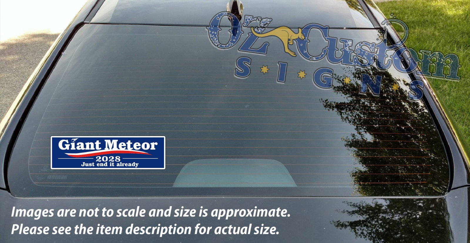 Blue Giant Meteor 2028 – Just end it already – Printed Decal / Sticker