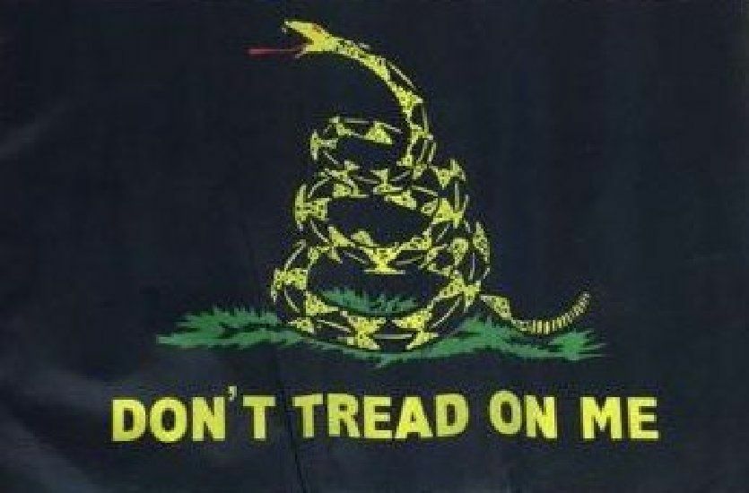 USA 3’X5′ DON’T TREAD ON ME CULPEPER GADSDEN FLAG – BLACK Indoor/Outdoor