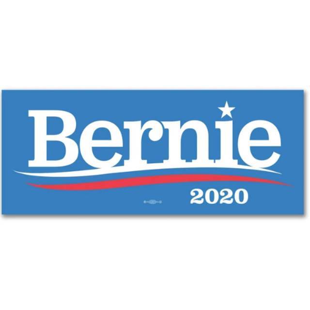 Bernie Sanders For President 2020 Bumper Sticker Blue