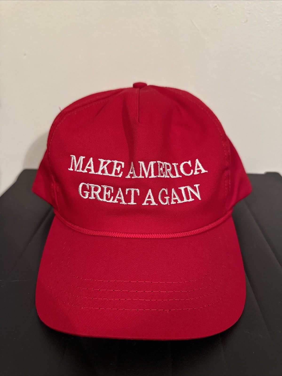 Cali-Fame MAGA Hat Make America Great Again Red Cap USA Made 2016 Campaign Era