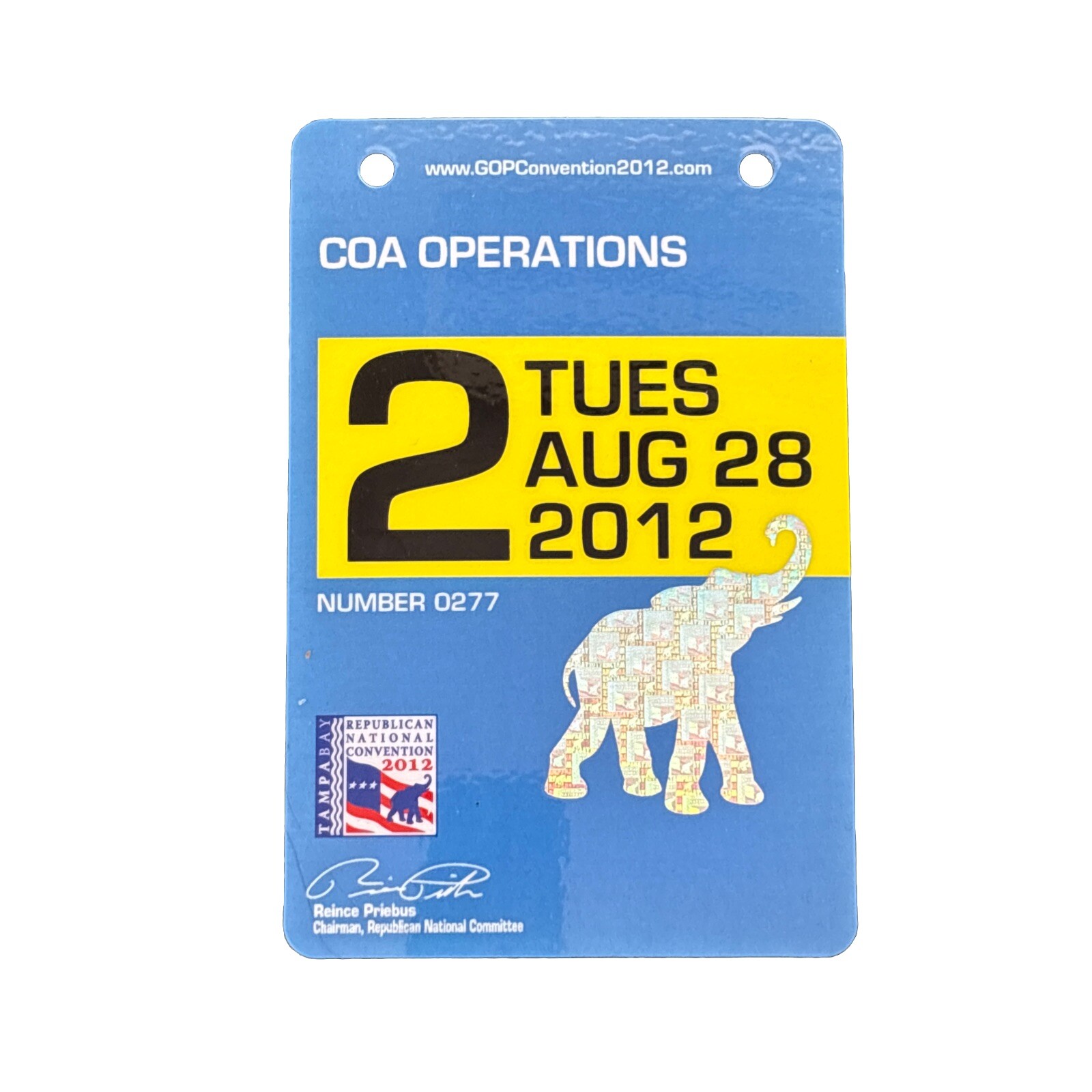 18 Different 2012 Republican National Convention Official Credentials Passes