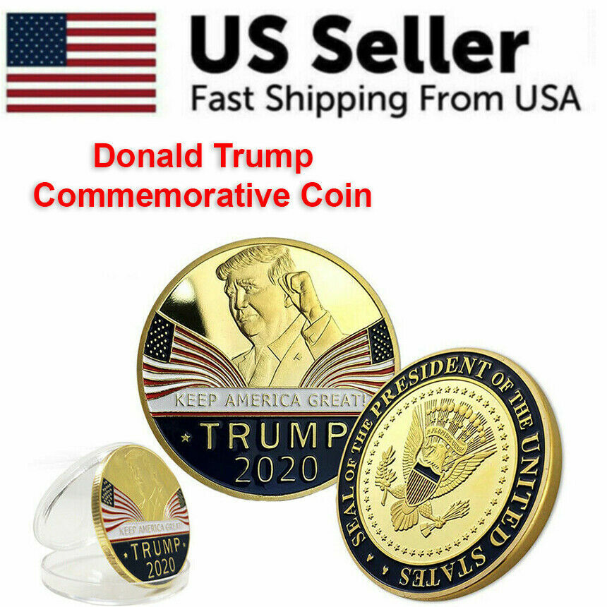 Keep America Great 2020 Donald Trump Commemorative Gold Coin American President