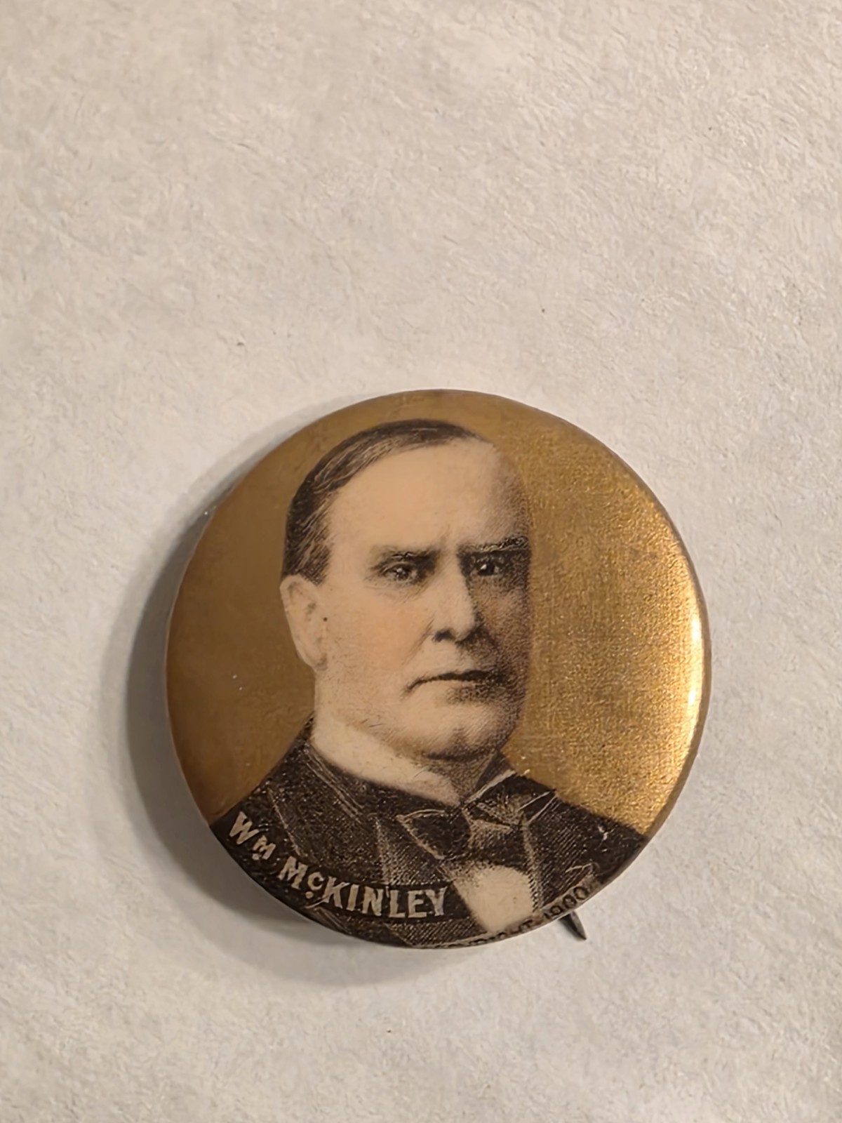 1900 WILLIAM MCKINLEY 1.25″ campaign pinback button political exce condition
