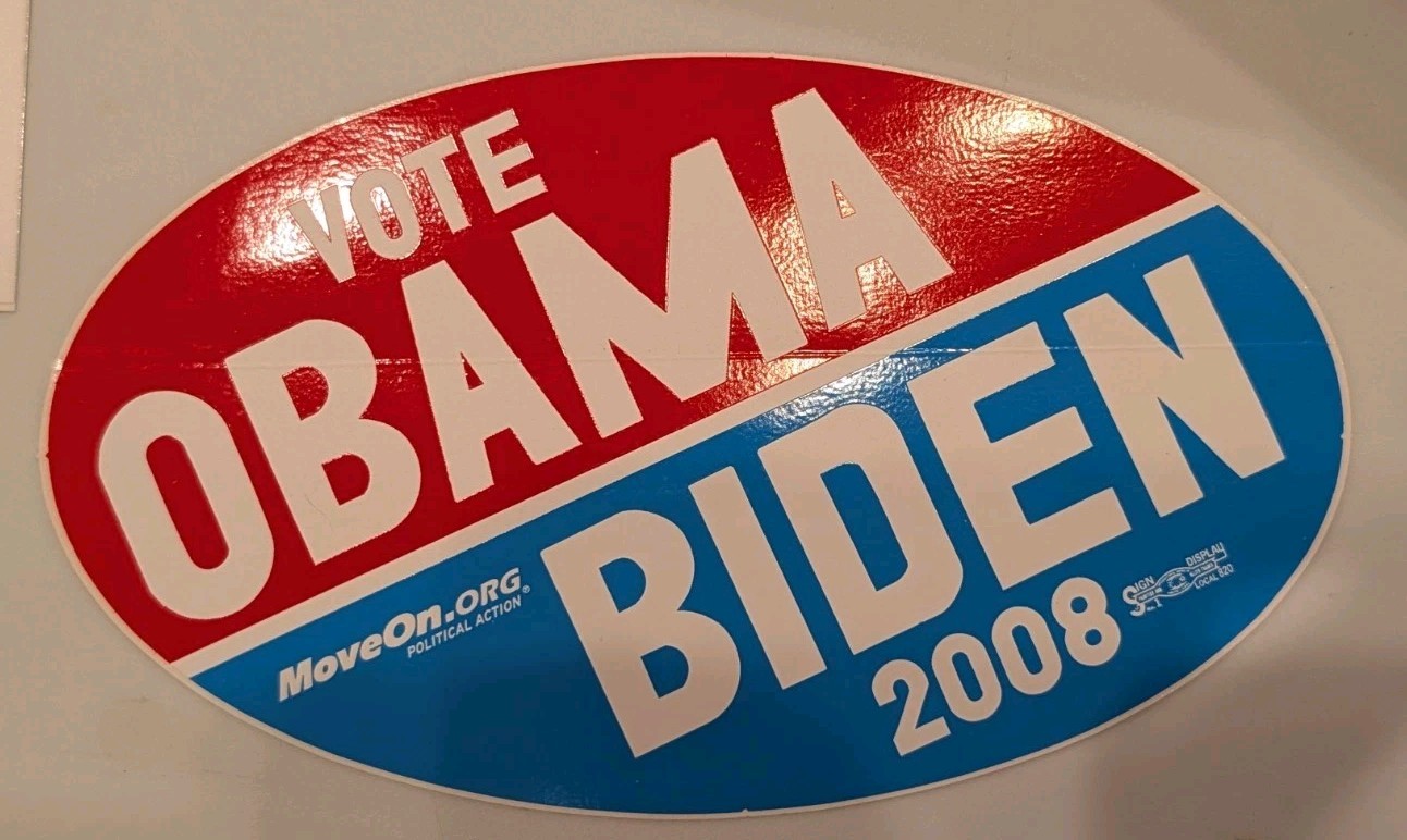 Obama ’08 Move On Bumper Stickers (2 Stickers)