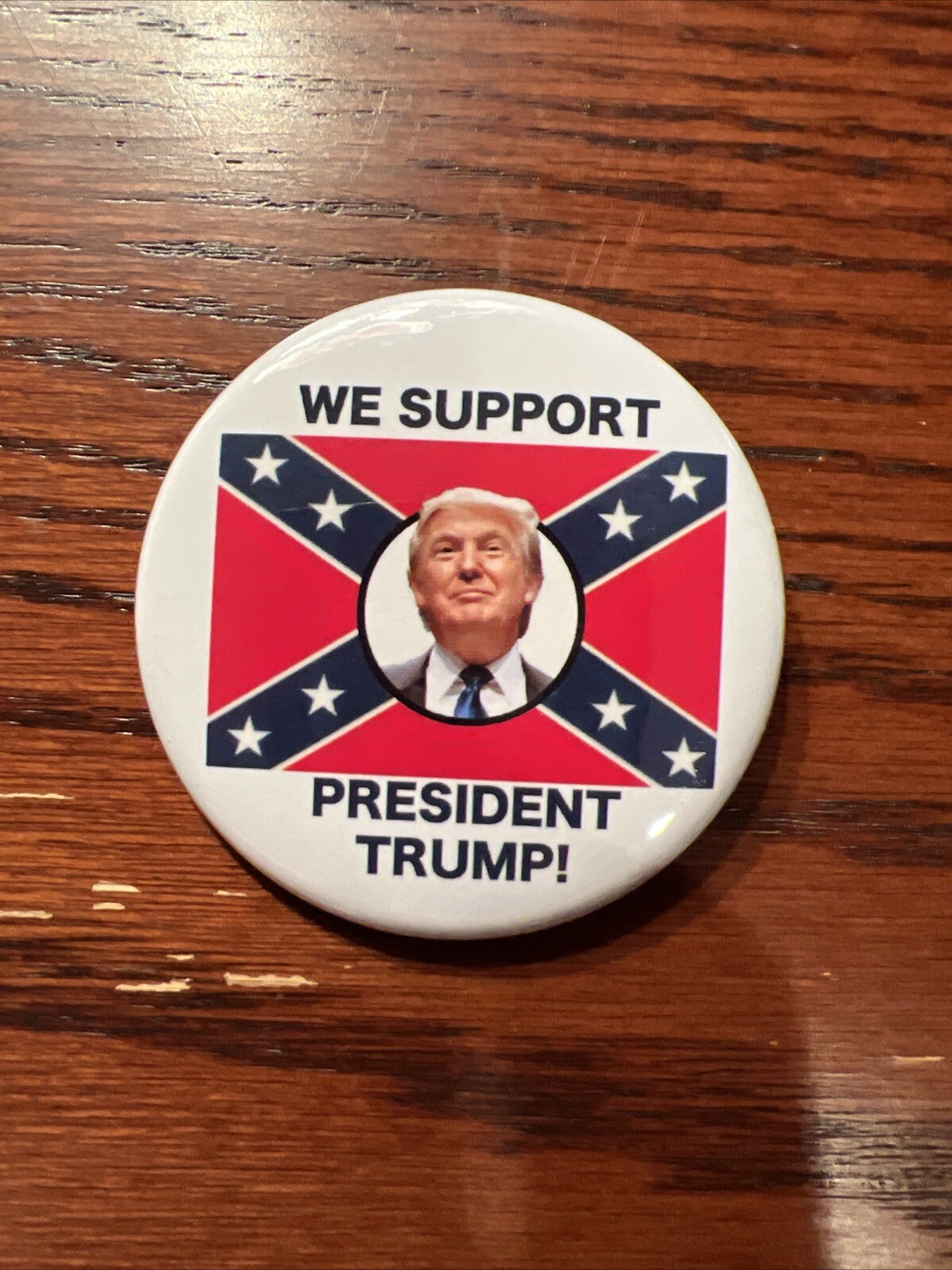 Donald Trump 2024 “We Support President Trump” Southern Button Pinback