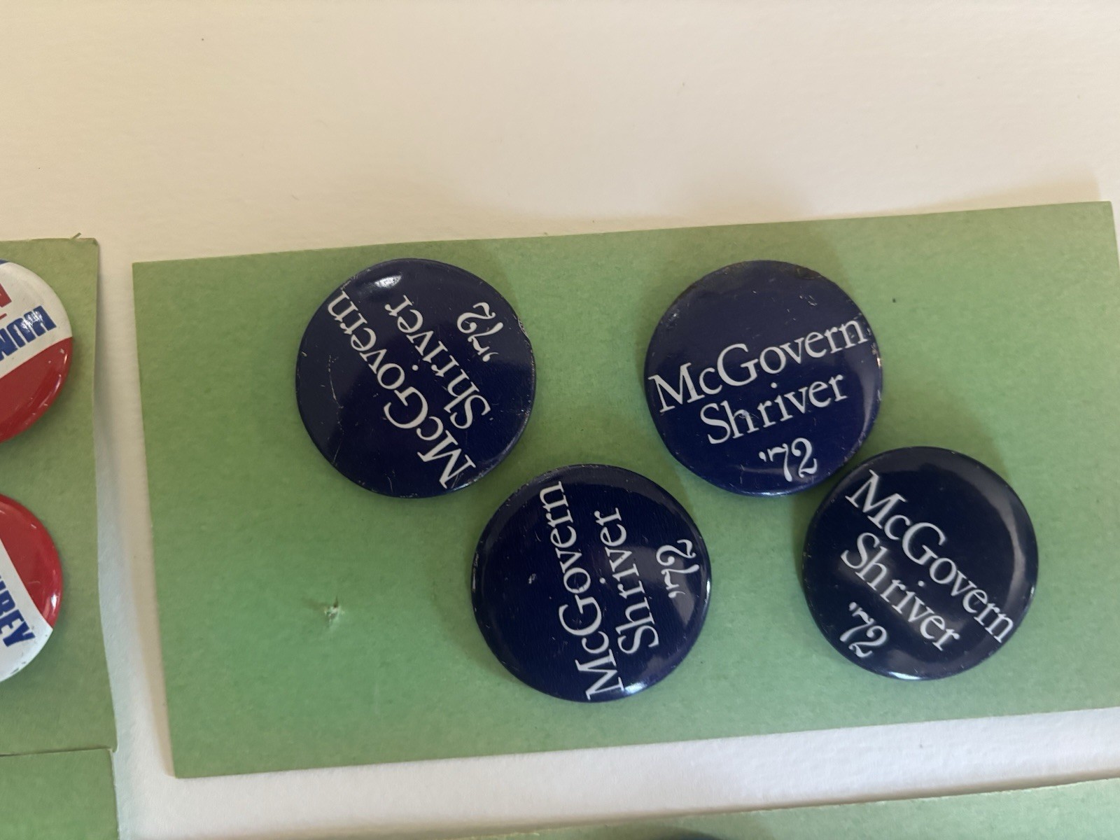 Lot of Sixty Nine 60s/70s Campaign Buttons, McGovern, Muskie, Shriver, Humphrey