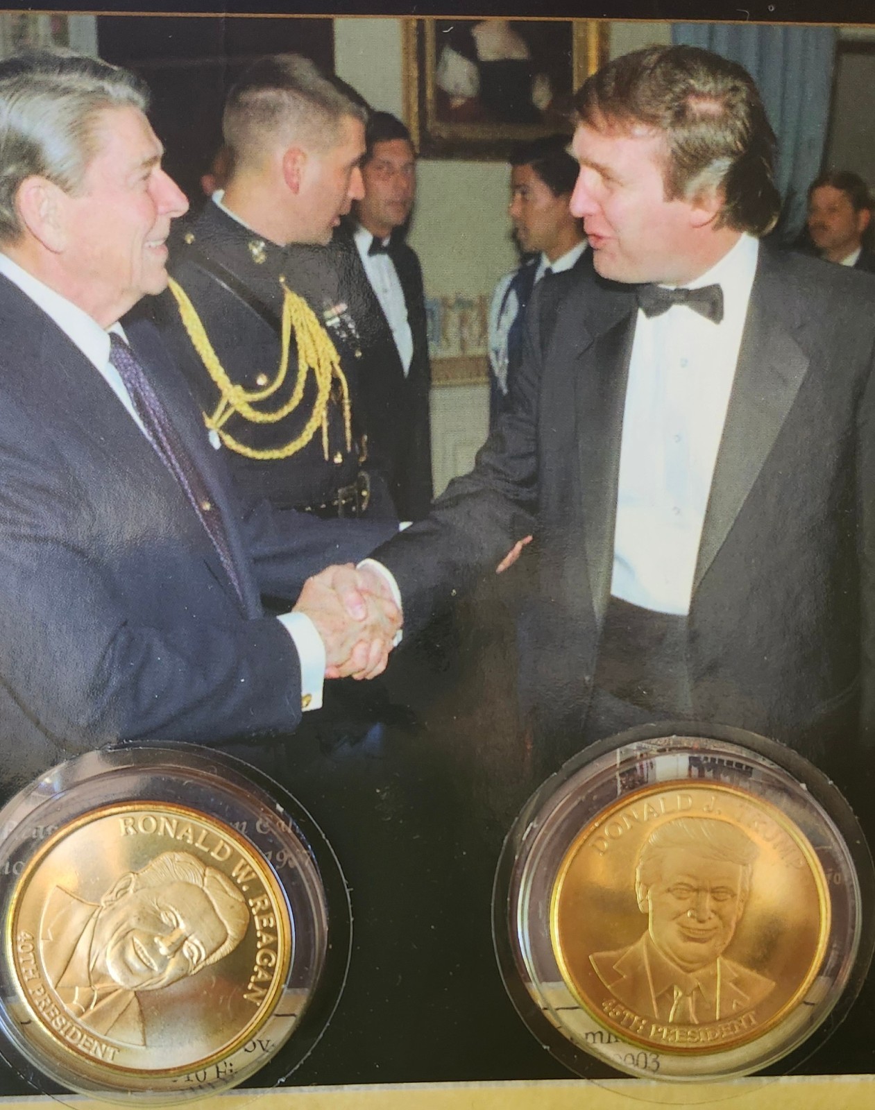 💥Donald Trump & Ronald Reagan Collectable COIN SET🔥Ridiculously Rare!🔥
