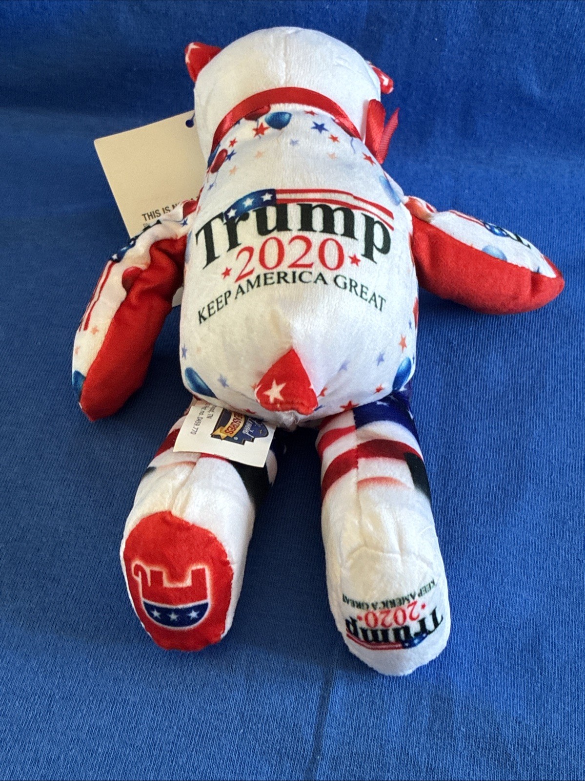 Trump 2020 Campaign Collectible Beanie Limited Edition Bear Scented 9” Tall NWT