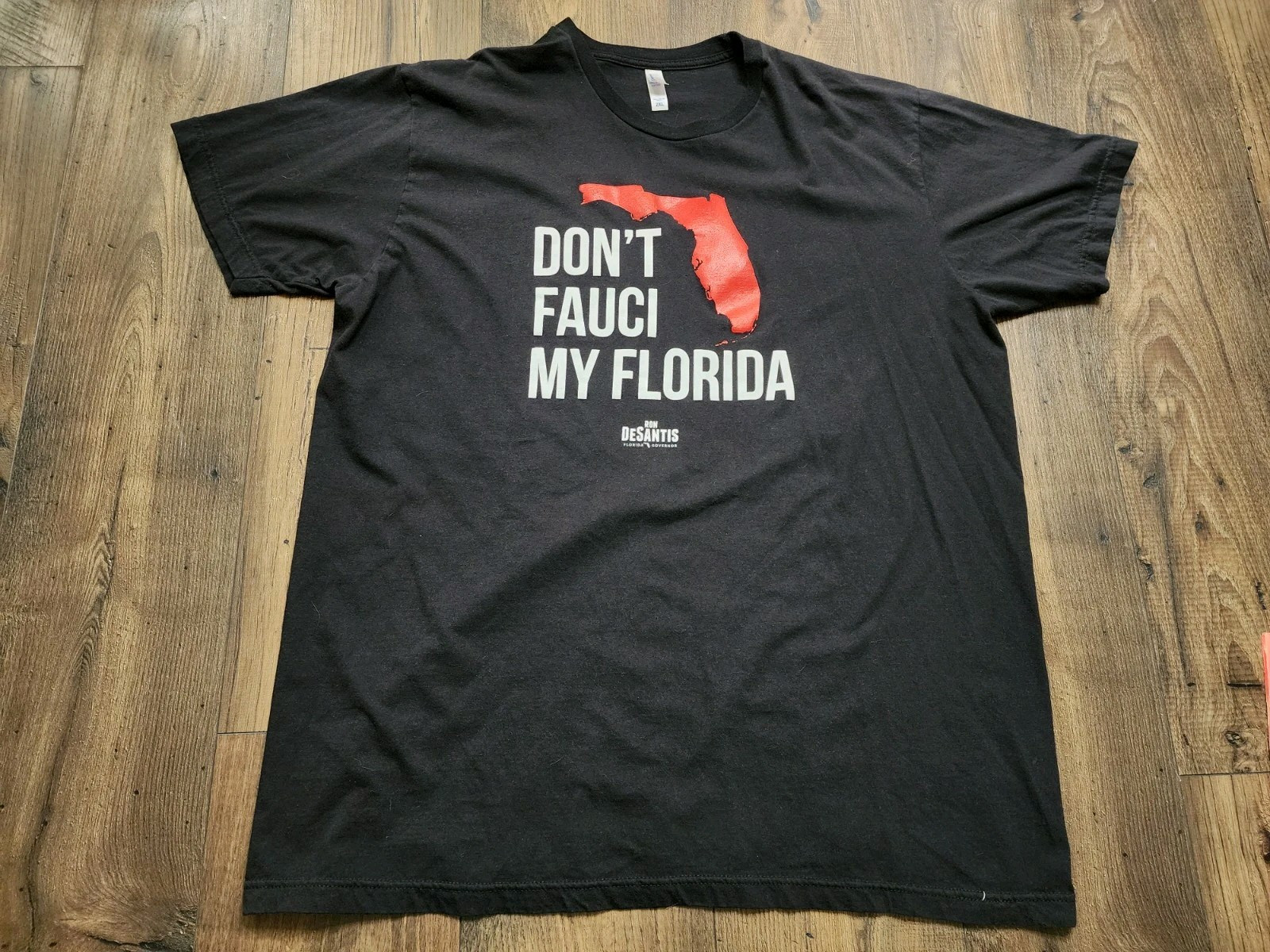 Mens 2XL Ron Desantis Official Don’t Fauci My Florida Campaign T Shirt Bayside