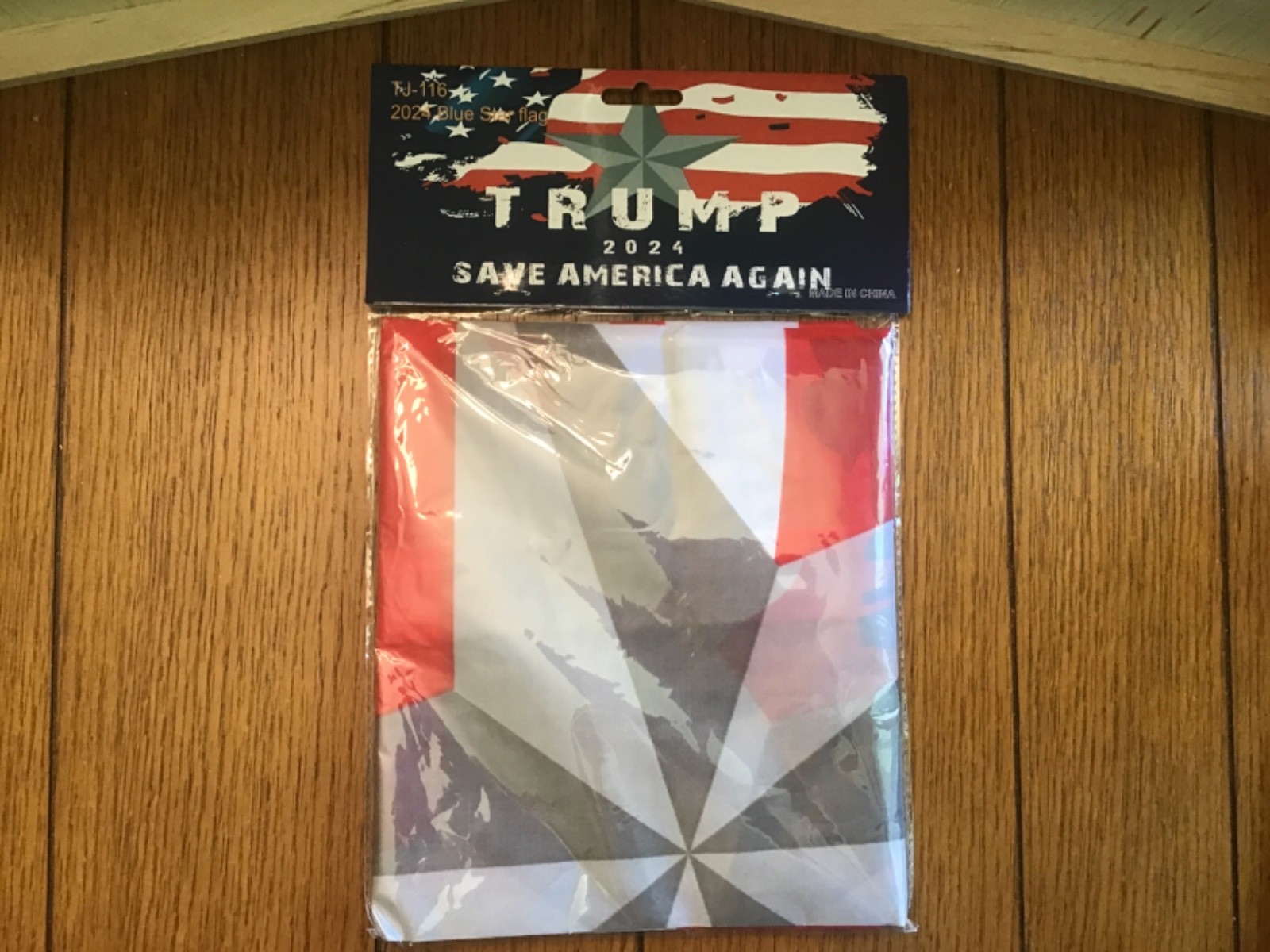 TRUMP 2024 SAVE AMERICA AGAIN BLUE STAR FLAG NEW