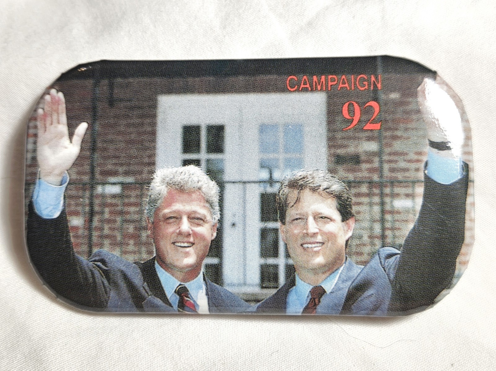 Clinton/Gore Campaign 92 Button