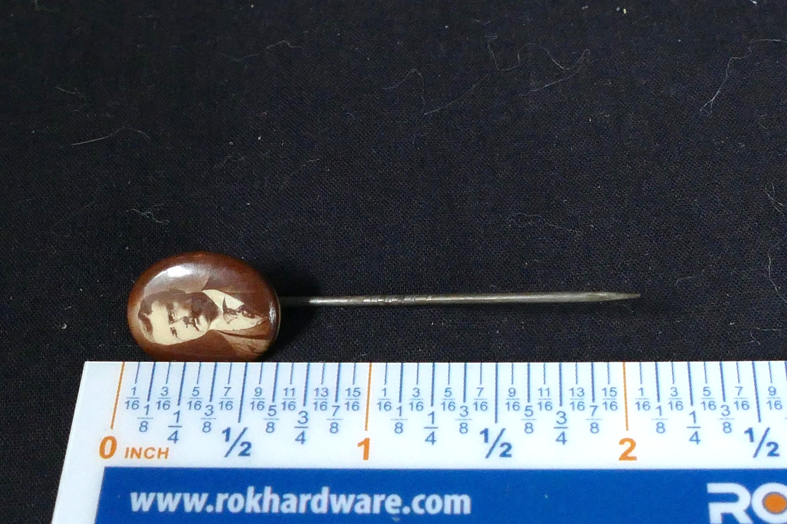 Rare 1904 Or 1908 Theodore Teddy Roosevelt Presidential Campaign Stick Pin 2 1/8