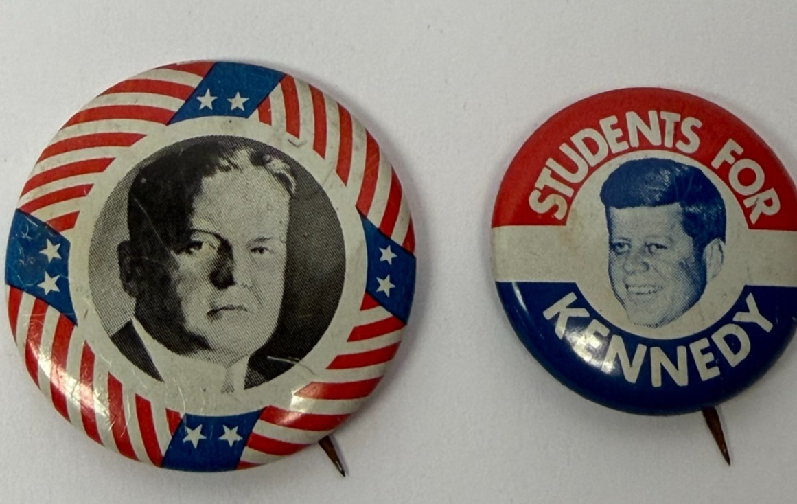 Vintage 1960 Students for Kennedy JFK & Humphrey Campaign Pinback Button Lot